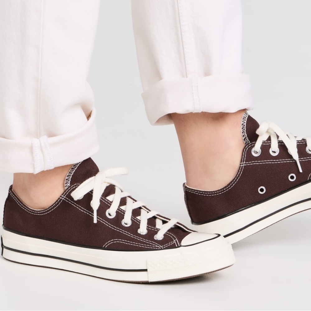 Converse Unisex Low Top Sneakers - Purple and White - Picture 3 of 11